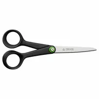 Fiskars 1074543 universalios žirklės popieriui ir rankdarbiams, tiesus pjūvis, juodos, nerūdijantis plienas