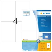 Lipdukai HERMA Premium A4 105x148 mm baltas matinis popierius 400 vnt.