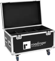 Transportinis dėklas Flightcase Roadinger 31005229 4× LED IP Atmo Blinder su putplasčio įdėklais