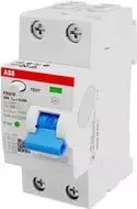 ABB Stotz S&J liekamosios srovės grandinės pertraukiklis B tipas 2P 25A, 30mA, 3kA, 2TE F202B-25/0,03-2TE (2CSF202568R1250)