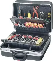 Toolbox Parat CLASSIC KINGSIZE ROLL – didelės talpos riedantis įrankių dėklas, juodas