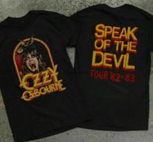 1982 Ozzy Osbourne Speak Of The Devil T-Shirt XL brown