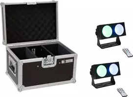 LED šviestuvų juosta EUROLITE CBB-2 COB RGB 2x – kompaktiškas COB RGB linijinis šviestuvas, dvivienis