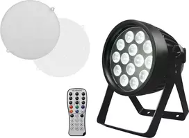 LED PAR šviestuvas EUROLITE 14x8W QCL – sceninis prožektorius, 14 LED × 8W, šalta balta / spalvų maišymas