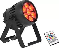 LED PAR šviestuvas EUROLITE AKKU IP PAR 7 QCL CRMX MK2 – belaidis RGBW prožektorius su QCL šviesos diodais ir CRMX