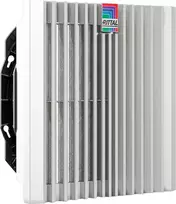 Ventiliatoriaus komplektas Rittal SK 3241.810 – įmontuojamas AC ventiliatorius, oro srautas 245 m³/h, plastikinis korpusas, pilkas
