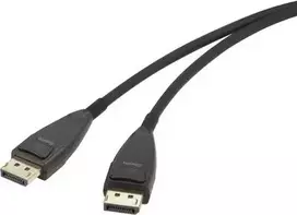 Renkforce DisplayPort jungiamasis laidas [1x DisplayPort kištukas - 1x DisplayPort kištukas] 20 m Juodas (RF-3770962)