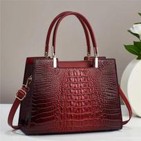 Crocodile pattern handbag Atmospheric versatile shoulder messenger bag Capacity Ladies texture large bags juoda