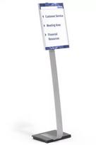 Informacinis stovas Durable 481323 A3 akrilinis sidabrinis