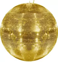 Eurolite Mirror Ball EUROLITE 75 cm auksinis — diskotekų veidrodinis rutulys šviesos efektams