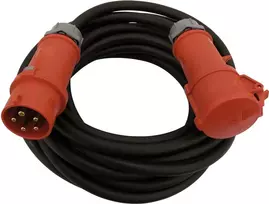 Prailginimo kabelis PSSO 32A 5x6 mm², 10 m, raudonas