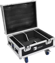 Dėklas Flightcase Roadinger 31005127 4× AKKU IP UP-4 QuickDMX su įkrovimo funkcija