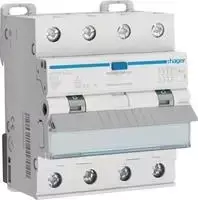 Hager AFX416D – Automatinis jungiklis su diferencialine apsauga 4P 10kA B-16A 300mA A tipas