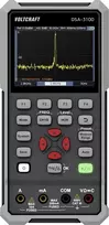 Nešiojamas osciloskopas Voltcraft DSA-3100, 100 MHz, 2 kanalai, 500 MS/s, 8 kp, 8 bit