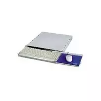 APRA apraNET – Lentyna klaviatūrai stelaže – šviesiai pilka, RAL 7035 – 1U – 48,3 cm (19 inch)