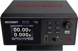 VOLTCRAFT DSP-3010 laboratorinis maitinimo šaltinis, reguliuojamas 0–30 V / 0–10 A, 300 W, USB Slave funkcija, 1 išėjimas (VC-12231815)