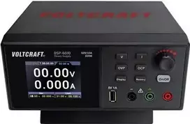 Laboratorinis maitinimo šaltinis VOLTCRAFT DSP-6010, reguliuojamas 0–60 V / 0–10 A, 300 W, USB Slave funkcija, 1 išėjimas (VC-12230435)