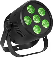 EUROLITE Silent Par 6 QCL Floor LED prožektorius RGBW 6x4W, kompaktiškas grindinis par