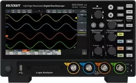 Voltcraft DOV2504F LA skaitmeninis osciloskopas 250 MHz 4 kanalai 1.25 GSa/s 100 Mpts 12 bitų (VC-16753960)