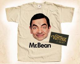 Ponas. Bean V3 T-shirt Marškinėliai Filmo Plakatas Vintažinis Natūralūs dydžiai S iki 5XL S beige