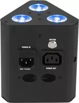LED baterijinis apšvietimo prožektorius EUROLITE AKKU TL-3 QCL RGB UV, nešiojamas belaidis sceninis/liejamasis šviestuvas