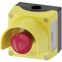 Avarinio sustabdymo jungiklis Siemens SIRIUS ACT 3SU1851-0NB00-2AC2 su korpusu ir apsaugine apykakle, IP69K