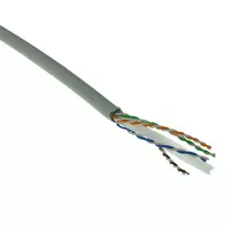 ACT Cat 6 F/UTP kieto laidininko montažinis kabelis, PVC, CPR euroklasė ECA, 24AWG, pilkas, 305 m