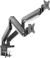 SpeaKa Professional SP-MM-830 2 krypčių monitoriaus laikiklis ant stalo 43,2 cm (17 inch) - 88,9 cm (35 inch) su integruota dokovimo stotele, dujų spyruoklės technologija, pakreipiamas, pasukamas (SP-10506484)