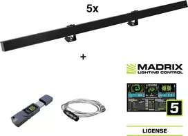 EUROLITE 5x LED PR-100/32 Pixel DMX Rail rinkinys + Madrix programinė įranga