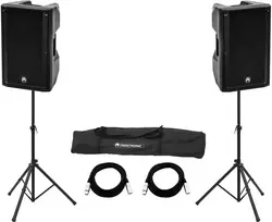 Aktyvių garsiakalbių rinkinys Omnitronic XKB-215A — 2×15 coliai, 2000W didžiausia galia