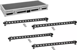 LED šviesos juosta EUROLITE PIX-16 QCL 4x su transportiniu dėklu