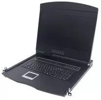 Intellinet 508025 konsolė stelažui 43,2 cm (17 colių) 1280 x 1024 pikseliai Juoda 1U