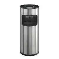 Durable 3373 Sidabrinė šiukšliadėžė su pelenine