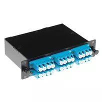 ACT FA2065 MTP (MPO) – LC modulis, 1U, juoda/mėlyna/balta, metalinis