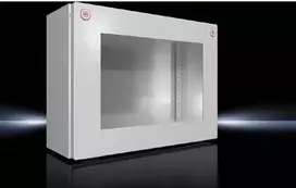 Rittal KX 1611.000 magistralės korpusas, lakštinis plienas su apžiūros langeliu, 400x300x155 mm