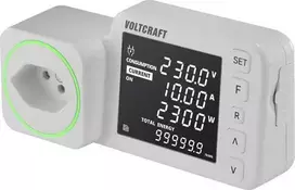 Voltcraft SEM5000 CH Dual energijos sąnaudų matuoklis su sąnaudų prognoze ir aliarmo funkcija (VC-16107435)