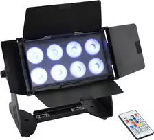 LED užpildymo šviestuvas EUROLITE Multiflood AKKU 41606258 8x10W RGBW CRMX, su baterija