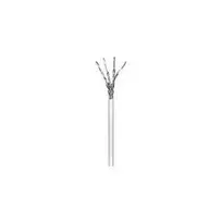 Wentronic Goobay CAT 6 tinklo kabelis, S/FTP (PiMF), pilkas, 100 m – CU, AWG 23/1 (vientisas), LSZH (50977)