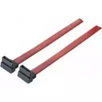 SATA kabelis Tecline SATA III 0,5 m 7 kontaktų juodas raudonas