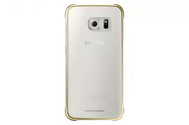 Dėklas Samsung EF-QG920B Galaxy S6 Auksinis, Skaidrus