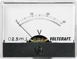 Voltcraft AM-60X46/30V/DC nuolatinės srovės matuoklis su judančia rite 30 V