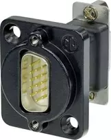 Neutrik D-SUB adapteris D-SUB kištukas 15 kontaktų - D-SUB lizdas 15 kontaktų NADB15MF-B 1 vnt.