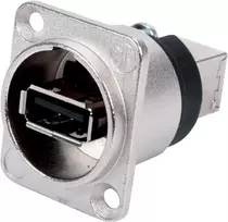 Neutrik USB adapteris – USB A (mot.) į USB B (mot.) – USB 2.0 – nikeliuotas