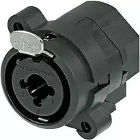 Neutrik NCJ6FI-S XLR/1/4 stereo kištukinis jungtis juoda (NCJ6FI-S)