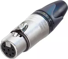 Neutrik NC7FXX XLR lizdas, tiesus, 7 kontaktai, sidabrinis, 1 vnt.