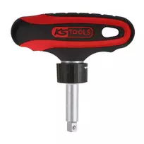 KS Tools 151.1109 1/4" ERGOTORQUEmax terkšlė su T formos rankena, 45 dantų