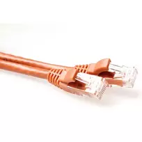 ACT Brown 0,5 m U/UTP CAT6 jungiamasis kabelis su RJ45 kištukais, apsauga nuo užkliuvimo