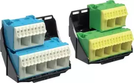 Hager PE/N gnybtų blokas su laikikliu 2x28 Quick-Connect FZ384