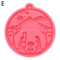 Christmas Ball Silicone Mold Keychain Pendant DIY Epoxy Resin Mould Jewelry Making Tools Resin Crafts Christmas Tree Ornament red