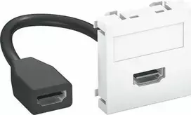 OBO Bettermann Multimedijos nešiklis HDMI 45x45mm gryna balta MTG-HD F (6104826)